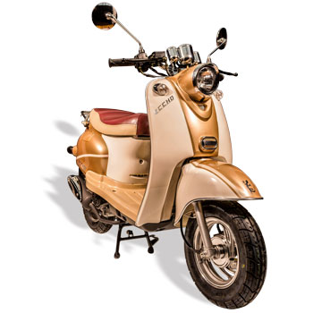 Scooter 50cc ECCHO RETRO GOLD - Classe, vintage et dorÃ©